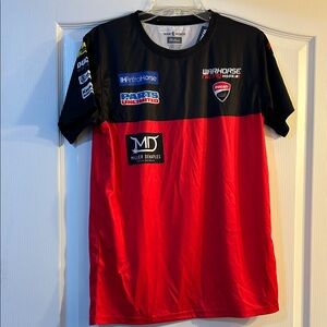 Red and Black Men's Short Sleeve Tee